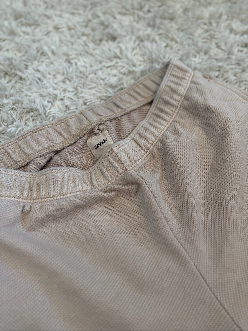 aerie Women's Athletic Shorts in tan color